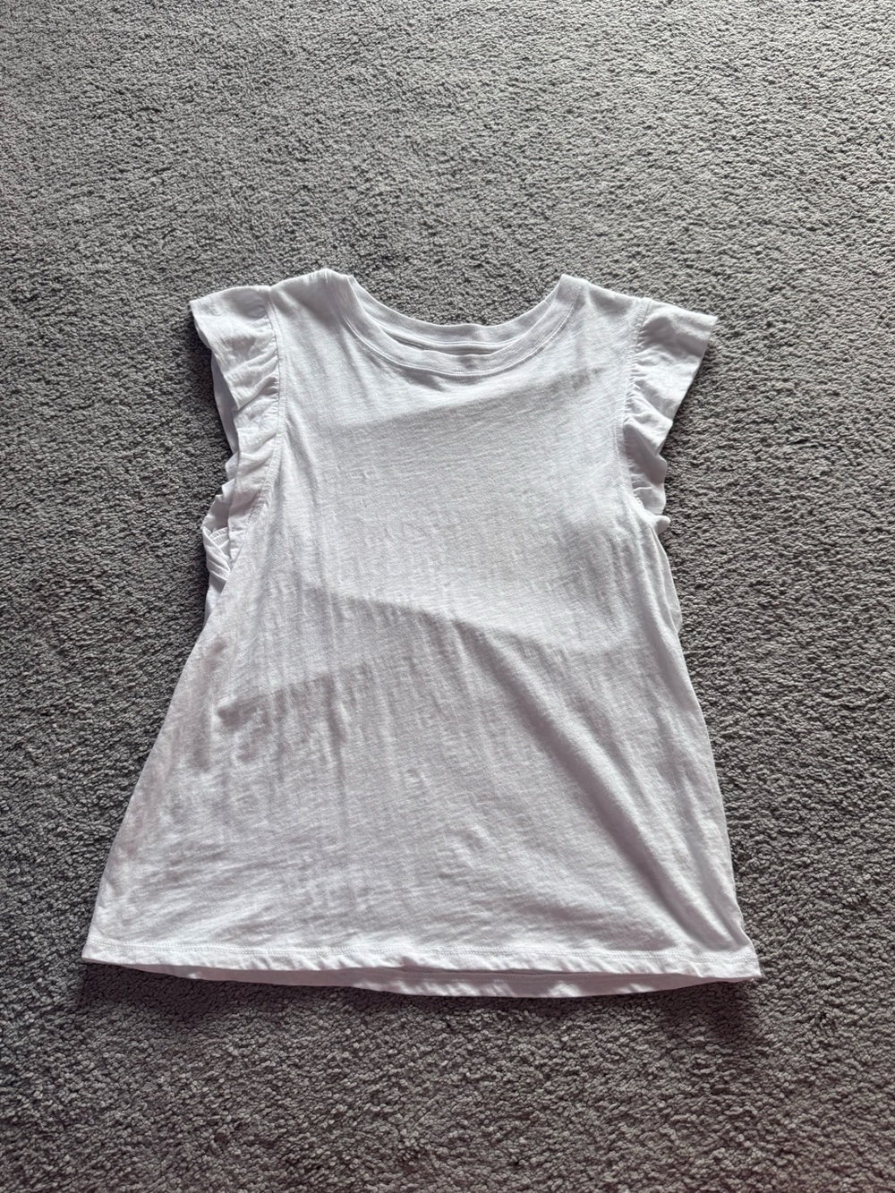 White Ruffle T-Shirt